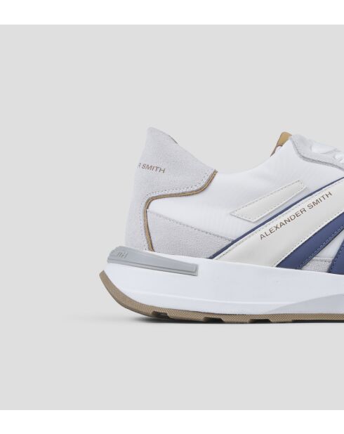 Sneakers Liverpool blanc moutarde/bleu