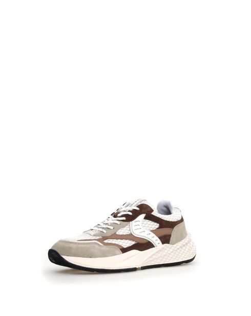 CLUB22 witte sneakers van zand/lavaleer