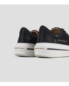 Schwarze Ledersneaker Lancaster