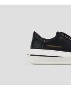 Schwarze Ledersneaker Lancaster