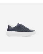 Blauw/witte leren sneakers van Wembley