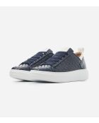 Blauw/witte leren sneakers van Wembley