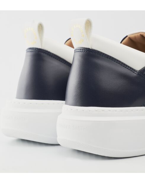 Blauw/witte leren sneakers van Wembley