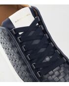 Blauw/witte leren sneakers van Wembley