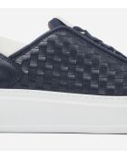 Blauw/witte leren sneakers van Wembley
