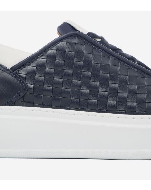 Blauw/witte leren sneakers van Wembley