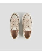 Sneakers Lancaster aus weißgoldenem Leder