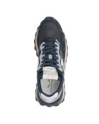 Navyblaue Sneakers Qwark aus Leder