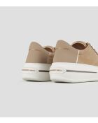 Sneakers Lancaster aus Leder hellcognac