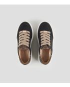 Lancaster Sneakers aus schwarzem Kupferleder