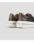 Lancaster Sneakers aus schwarzem Kupferleder