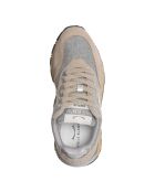 Sneakers Qwark aus Leder in Beige/Hellgrau
