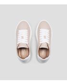 Sneakers Soho aus Leder in Nude/Weiß