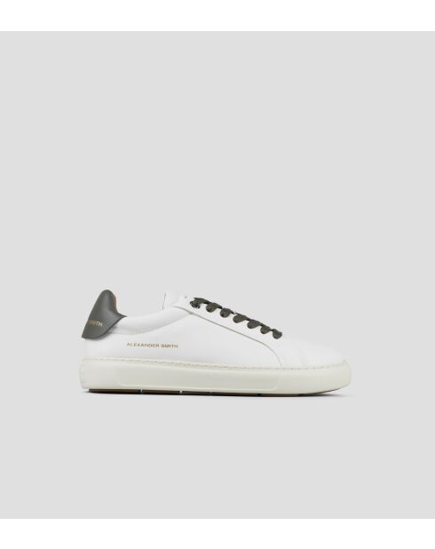 Sneakers en cuir Soho blanc militaire