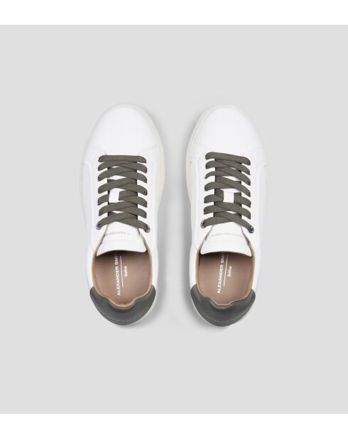 Sneakers en cuir Soho blanc militaire