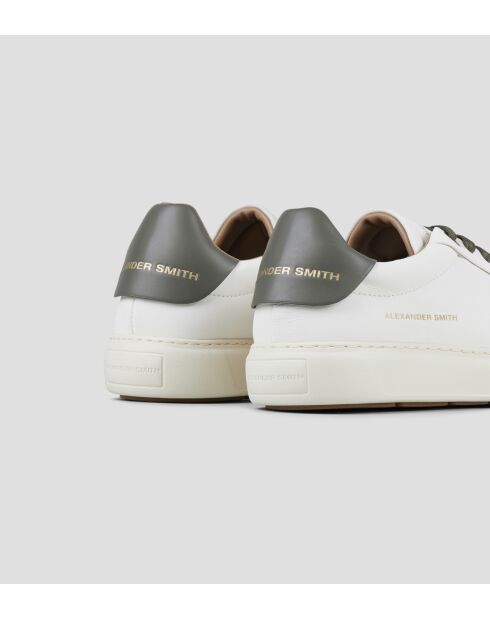 Sneakers en cuir Soho blanc militaire