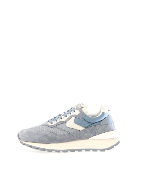 Sneakers Qwark aus Leder in Grau/Weiß