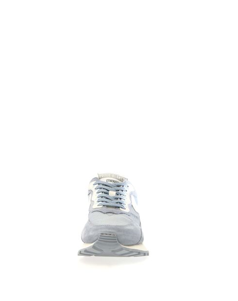 Sneakers Qwark aus Leder in Grau/Weiß