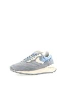 Sneakers Qwark aus Leder in Grau/Weiß