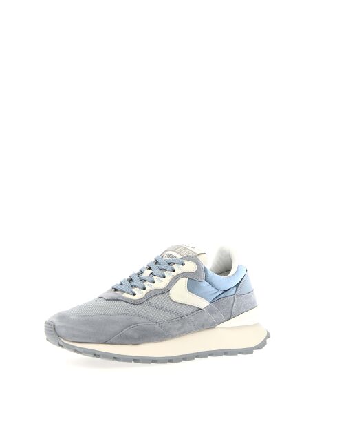 Sneakers Qwark aus Leder in Grau/Weiß