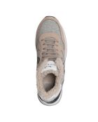 Cremefarbene Maran Ledersneaker