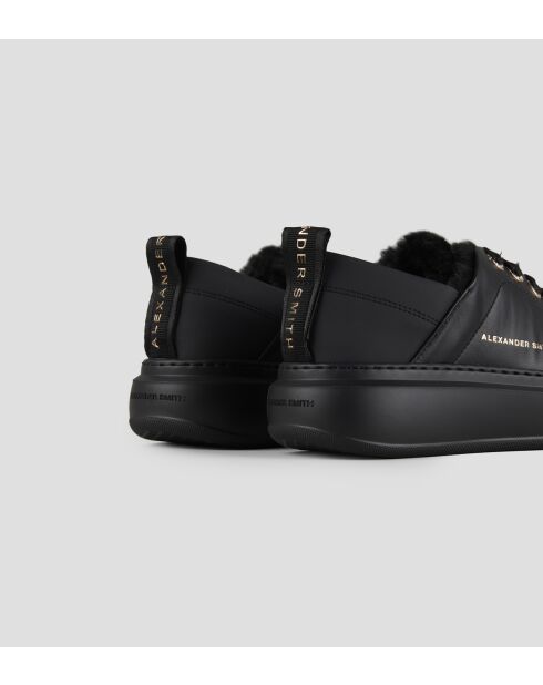 Sneakers en cuir Wembley noires