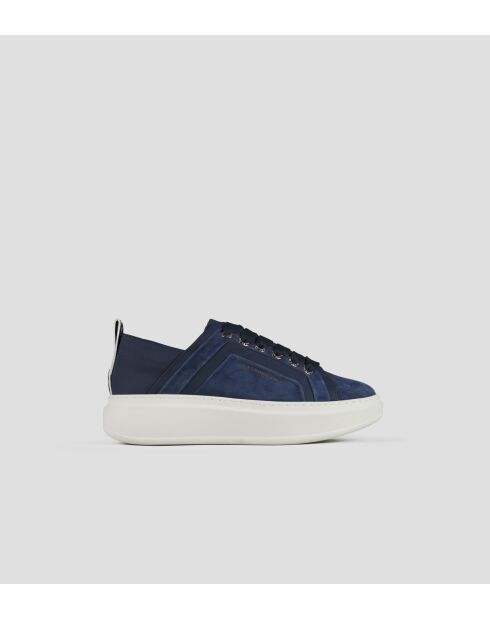 Blauwe leren sneakers van Wembley