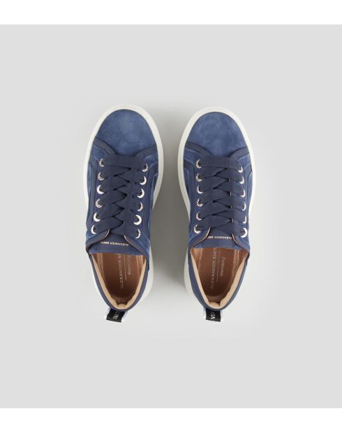 Blauwe leren sneakers van Wembley