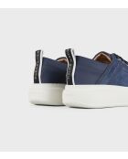 Blauwe leren sneakers van Wembley