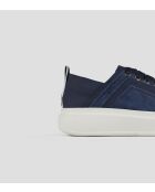 Blauwe leren sneakers van Wembley