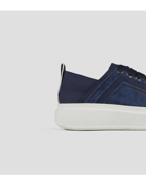 Blauwe leren sneakers van Wembley