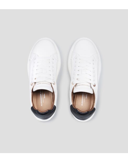 Wit/zwarte Soho leren sneakers