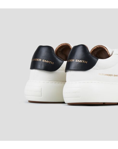 Wit/zwarte Soho leren sneakers