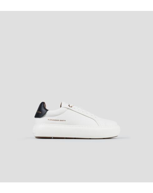 Wit/zwarte Soho leren sneakers