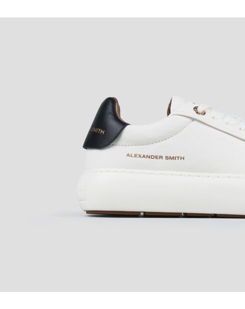 Wit/zwarte Soho leren sneakers