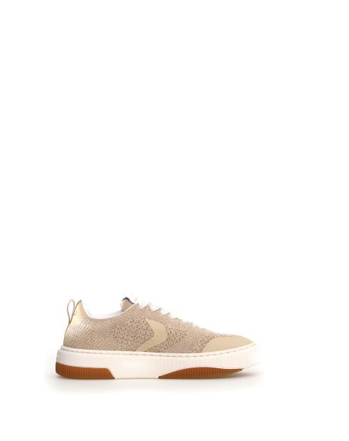 Sneakers Gemini aus Leder hellbeige