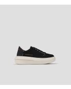 Schwarze Ledersneaker Lancaster