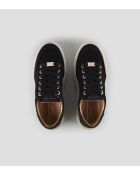 Schwarze Ledersneaker Lancaster