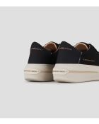 Schwarze Ledersneaker Lancaster