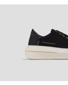 Schwarze Ledersneaker Lancaster