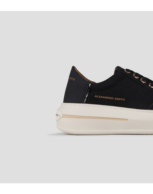 Schwarze Ledersneaker Lancaster