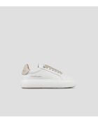 Wit/beige Soho leren sneakers