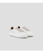 Wit/beige Soho leren sneakers