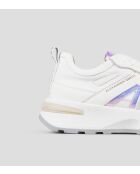 Weiße mehrfarbige/azurblaue Sneakers von Liverpool