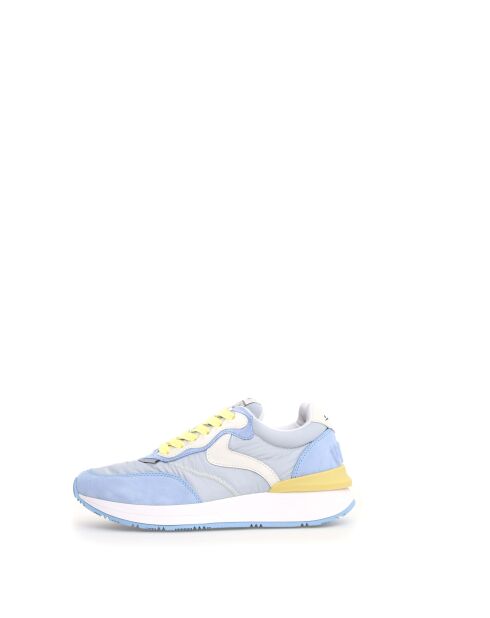 Hemelsblauw/witte Qwark leren sneakers