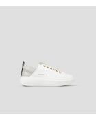 Wembley witgouden leren sneakers