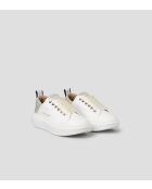 Wembley witgouden leren sneakers