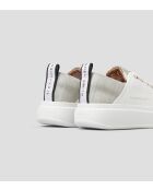 Wembley witgouden leren sneakers