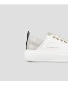 Wembley witgouden leren sneakers