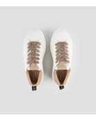 Camelwitte leren sneakers van Wembley